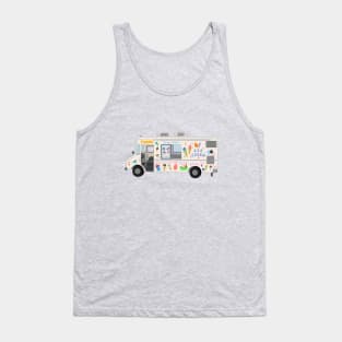 Ice Cream Truck Digital Art Illustration Tank Top